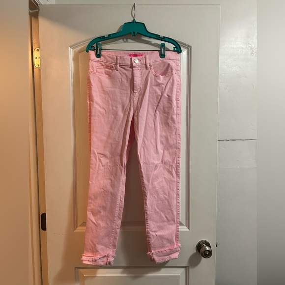 Lilly Pulitzer Denim - Lilly Pulitzer south ocean high rise pink jeans size 8